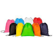MOCHILA SACO FAILET TECIDO GUARDA-CHUVA CORES SORTIDAS (10 UNIDADES)