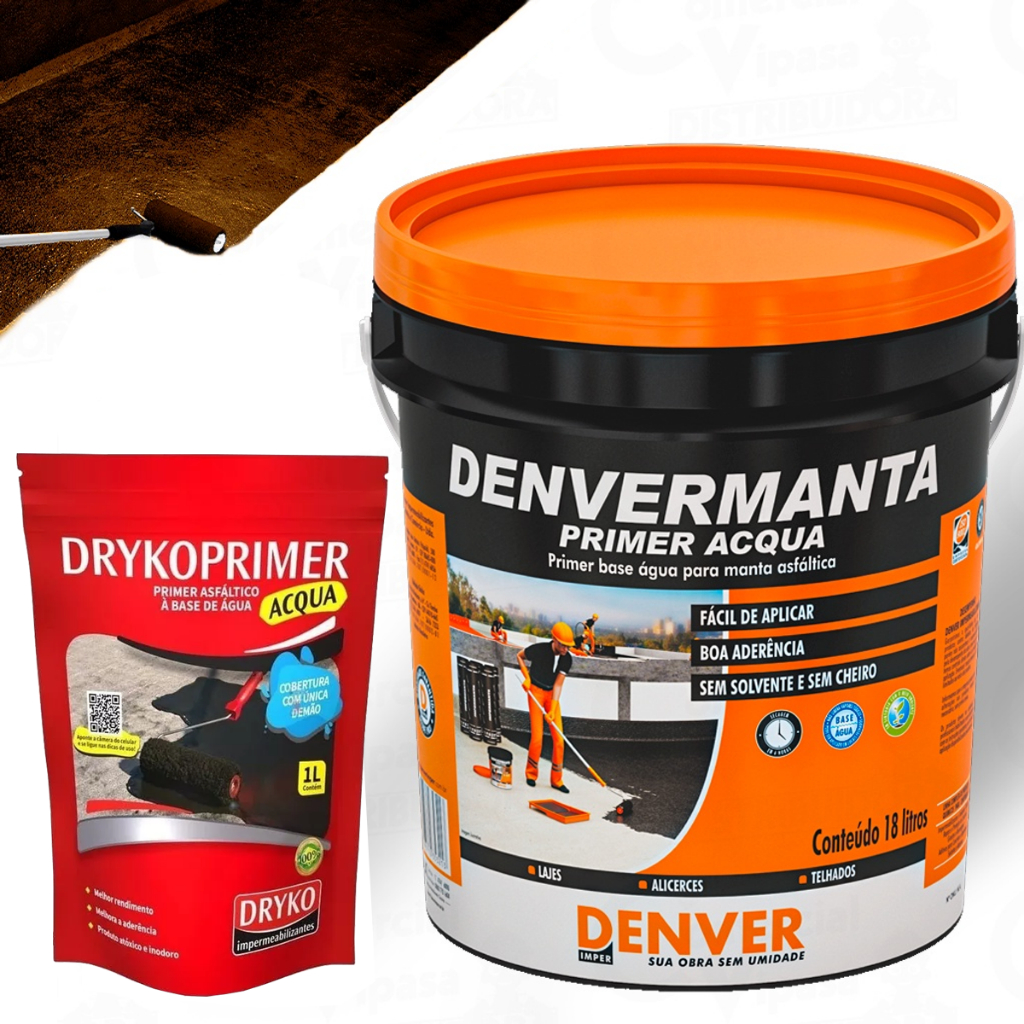 Primer Liquida 1L Ou 3,6 Litros Para Impermeabilizar Fita Manta Asfáltica Adesiva De Telhado Lajes em Oferta na Shopee