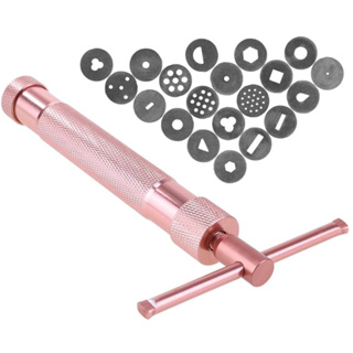 Extrusora Profissional Aço Inox Rosa Para Confeitaria e Artesanato Pasta Americana Biscuit em Oferta na Shopee