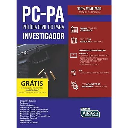 PC-PA: Polícia Civil do Pará - Investigador - Alfacon