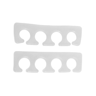 Separador de Dedos de Silicone Transparente - Par