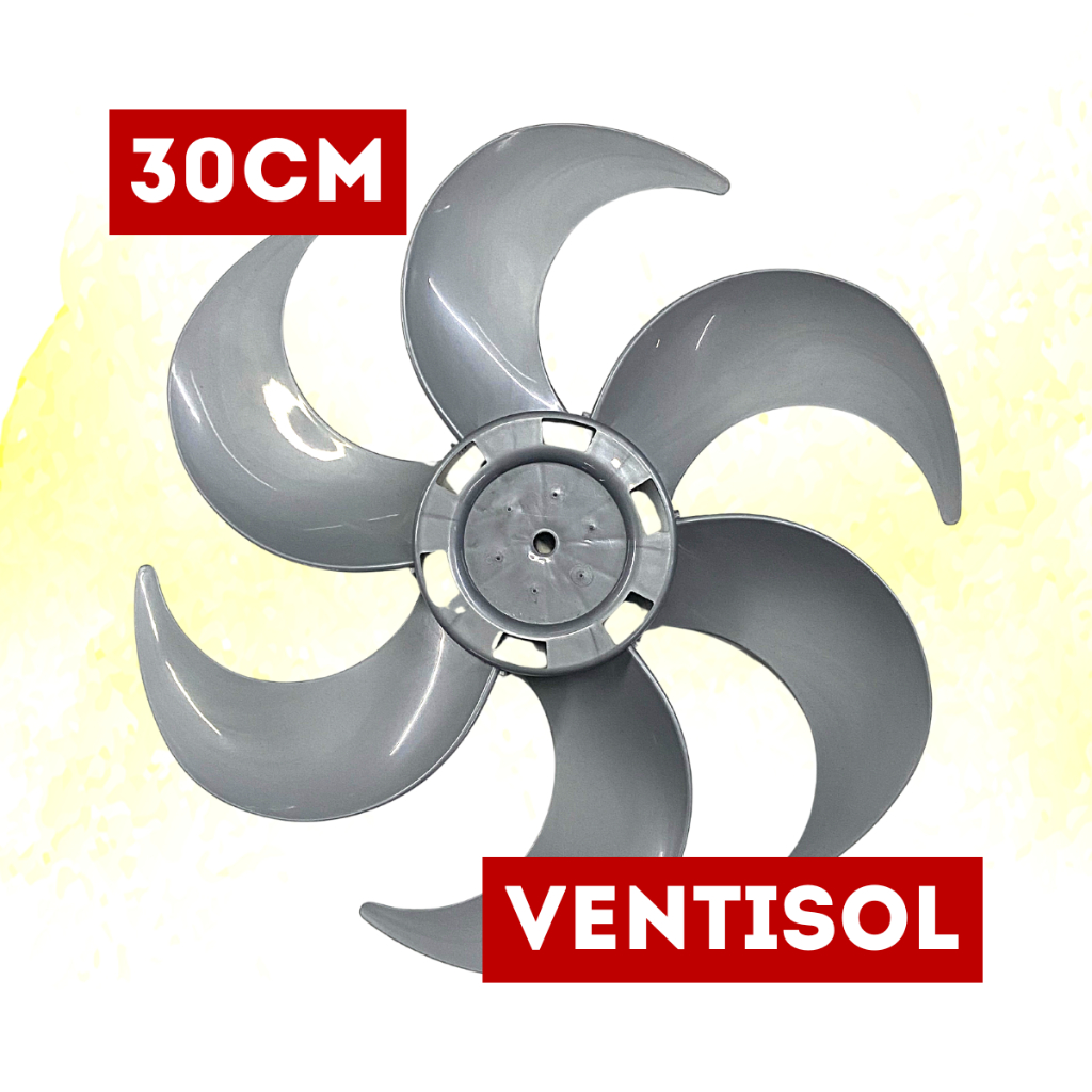 Hélice 30cm 6 Pás Ventilador Ventisol Genérica - Cinza
