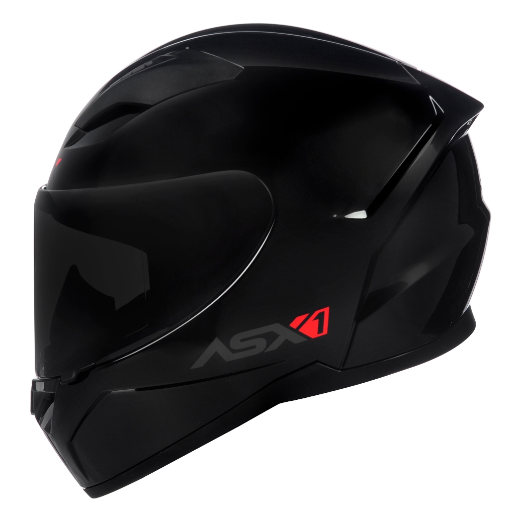 Capacete ASX City Solid Preto Brilhante