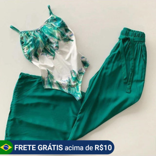 Calça Feminina Tipo Pantalona Modelo Cintura Alta Bolsos Cinto Verão|Passeios|Praia|Trabalho|Festas|Casual|Social|Mulher Moderna|Casamento Modelo Multiuso Promoção !!!