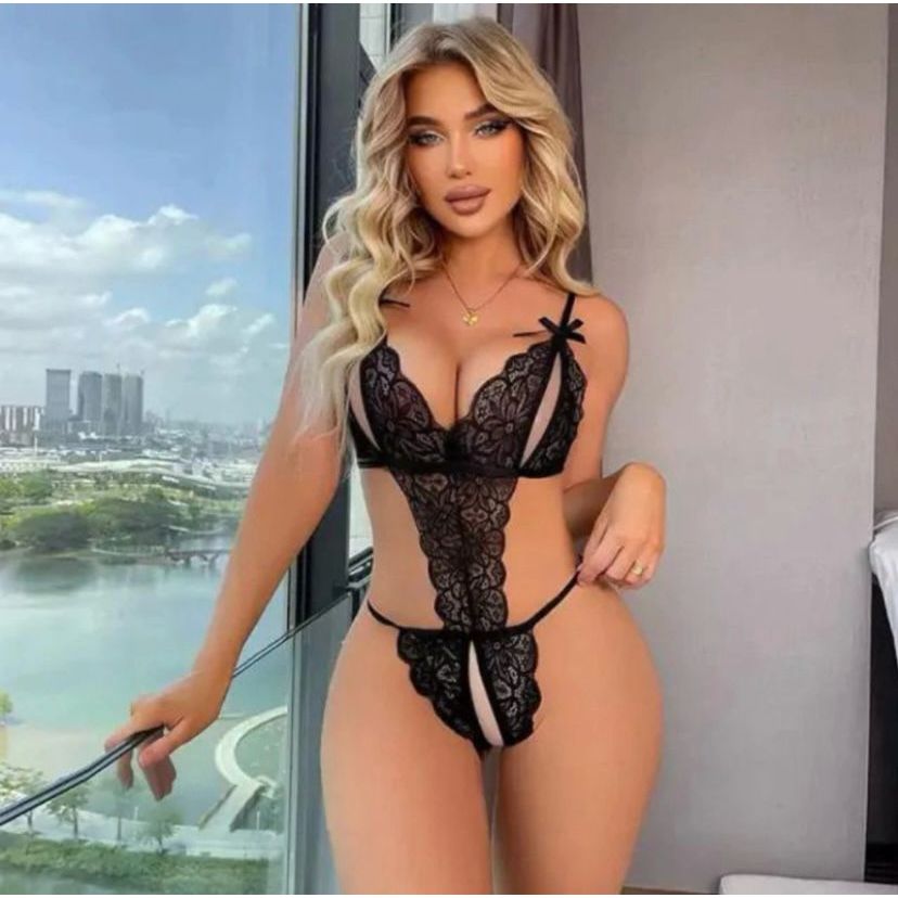 Body Lingerie Sexy Marido Apressado com abertura rendado bory em Oferta na Shopee