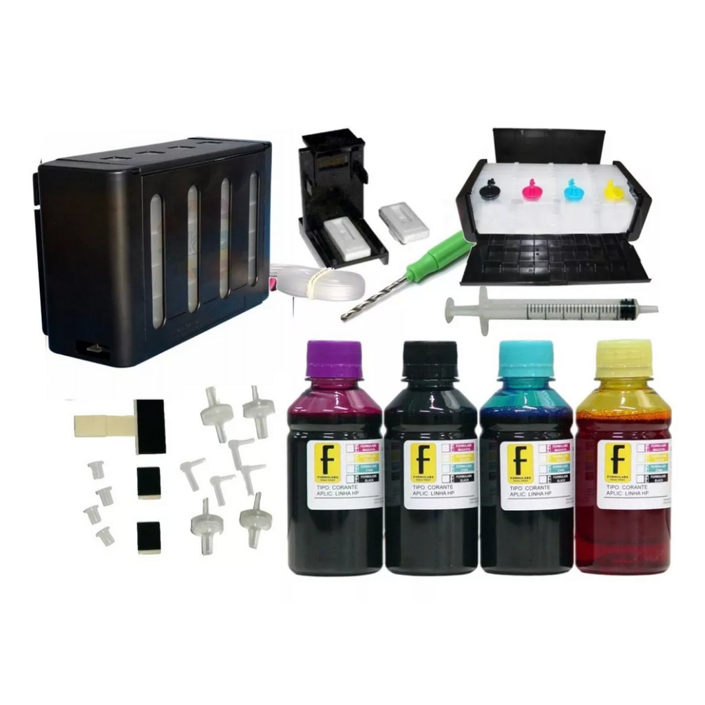 Bulk Ink Elegance P/ Hp 667 - 1275 2375 2376 2776 6475 6476