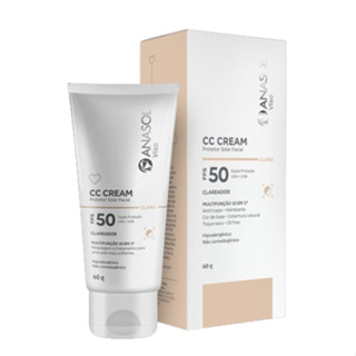 Anasol Viso CC Cream Facial CLAREADOR 60 g FPS 50 - Cor Claro Vegano