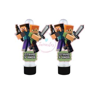 Apliques MINECRAFT para Tubetes recortados - Todos os temas. Lembrancinhas Personalizadas - Festa Infantil