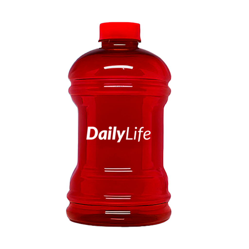 Mini Galão De Água Com Pega 1 Litro Squeeze Para Academia Esporte Personalizado DailyLife Hidratação Treino Esportivo — imagem 2 de 2