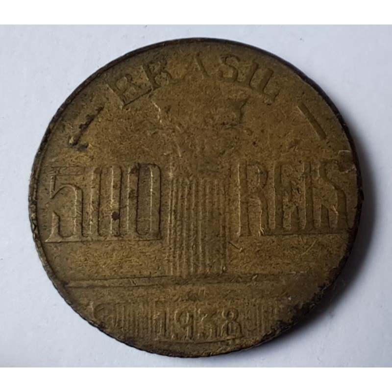 Moeda 500 Reis - Do ano 1938 - Regente Feijó - Raridade