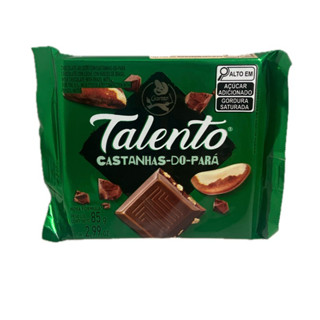 chocolate garoto talento castanha do Pará 85g