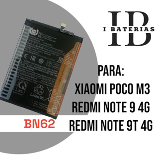Bateria Redmi Note 9t 4G Note 9 4G Poco M3 BN62