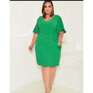 VESTIDO COM FORRO PLUS SIZE