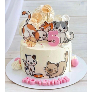 topo de bolo gatinho -Topper de bolo gato - gatos