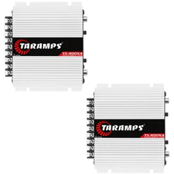 Módulo Amplificador Taramps TS 400x4 2 Ohms 4 Canais 400W Rms TS400 Kit com 2 pc