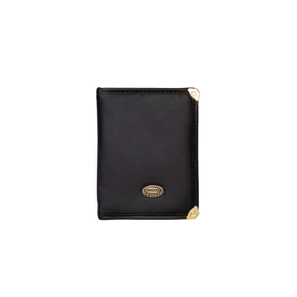 Carteira de couro masculina, carteira de motorista, carteira de couro masculina em formato de L com divisória de plástico removível, porta-moedas com zíper,