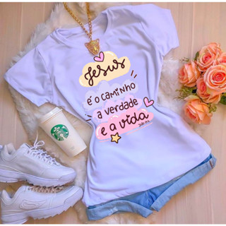 t shirt moda feminina estampa frases blusinha evangelica