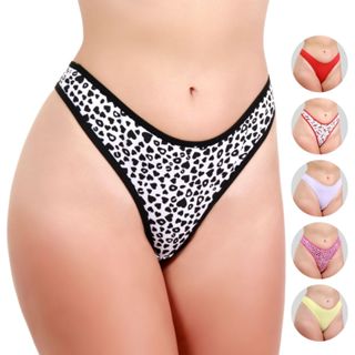 Kit 4 Calcinha Algodão Fio Dental Cós Médio Confortável - Algodão