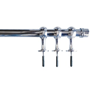 Varão cromado 2.5mt 28mm em alumínio, para sua casa em geral em Oferta na Shopee