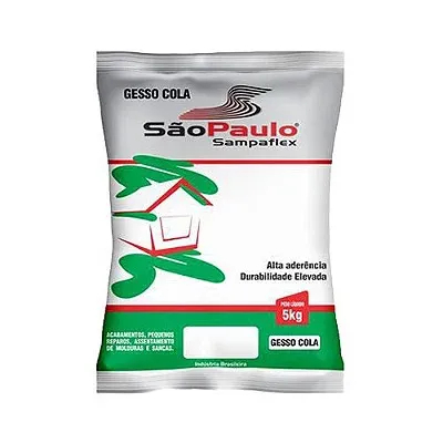 Gesso Cola 1KG Para Fixação De Placas 3D São Paulo | Sampaflex