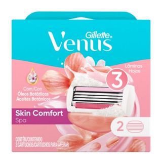 Carga para Aparelho Depilatório Gillette Vênus Skin Comfort Spa C/2 Cartuchos