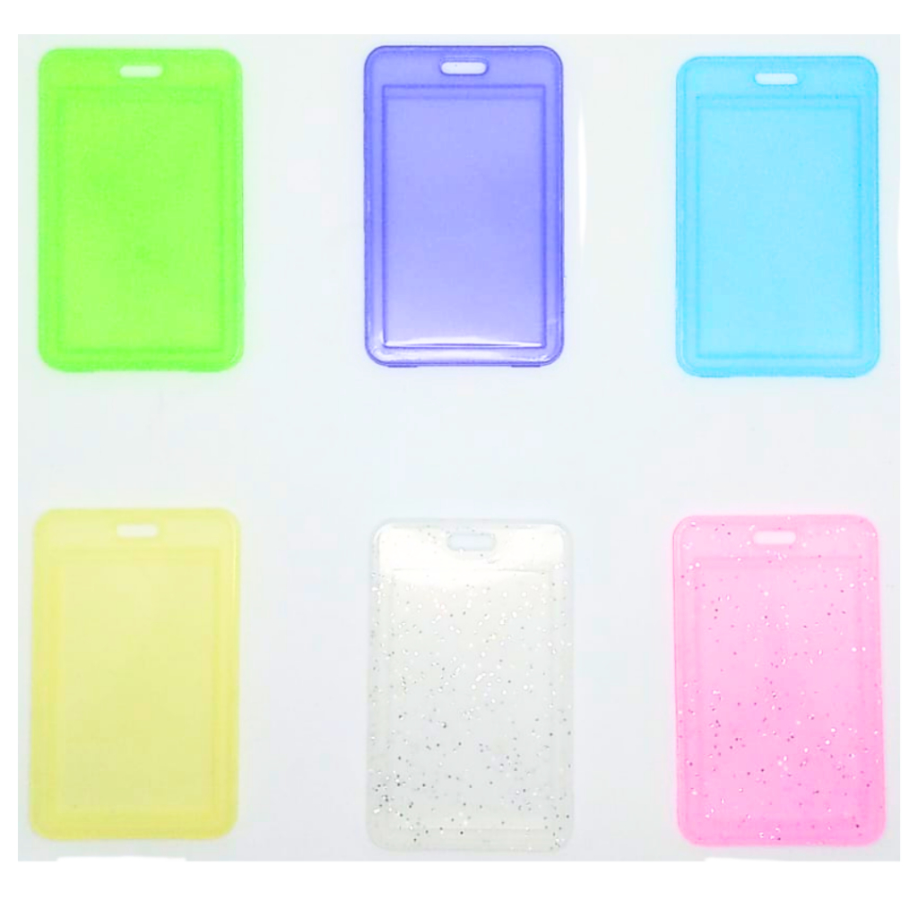 Porta Cartão Crachá Capa Plástica Para Proteger Cartões Estudantes Onibus Colorido em Oferta na Shopee