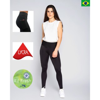 Calça Legging Poliamida com Bolso Blackout
