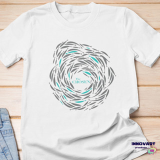 Camiseta Série The Chosen Camisa os Escolhidos Peixes Blusa T-shirt Jesus Branca ou Azul