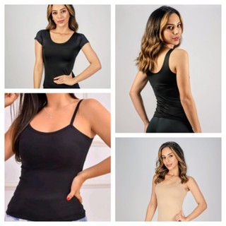 Blusa segunda pele kit com 3 blusas