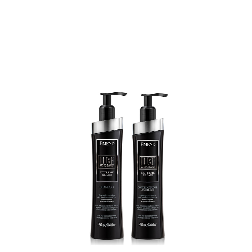 AMEND KIT LUXE CREATIONS EXTREME REPAIR SHAMPOO E CONDICIONADOR 250ML