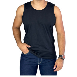 Regata Masculina Algodão Plus Size Gola O P ao G4