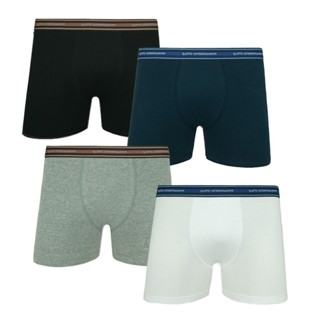 Kit 4 com Cuecas Boxer Box Lupo Masculina Em Algodão Cotton Original