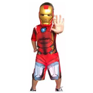 Fantasia Infantil com enchimento Curta - Musculo - Homem de Ferro - Mega liquidação