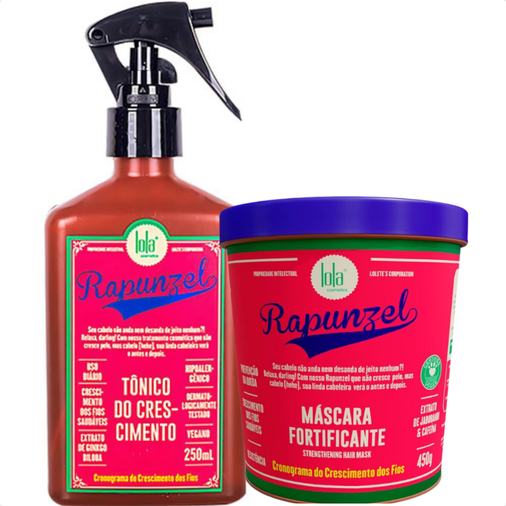 Kit Rapunzel Tonico Do Crescimento E Máscara Lola Cosmetics