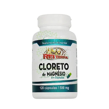 Cloreto de Magnésio 120Caps 500mg - Rei Terra