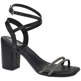 Sandália Feminina Salto Baixo Feminino Sapatos Com Strass Feminino Angipé em Oferta na Shopee