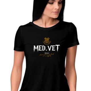 Babylook feminina de Viscolycra Medicina Veterinária inspirada no Harry Potter I Camiseta feminina profissões I minha profissão Harry Potter