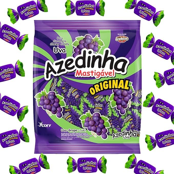 Bala Mastigável Azedinha Uva 500g - Ice Kiss · foto 2