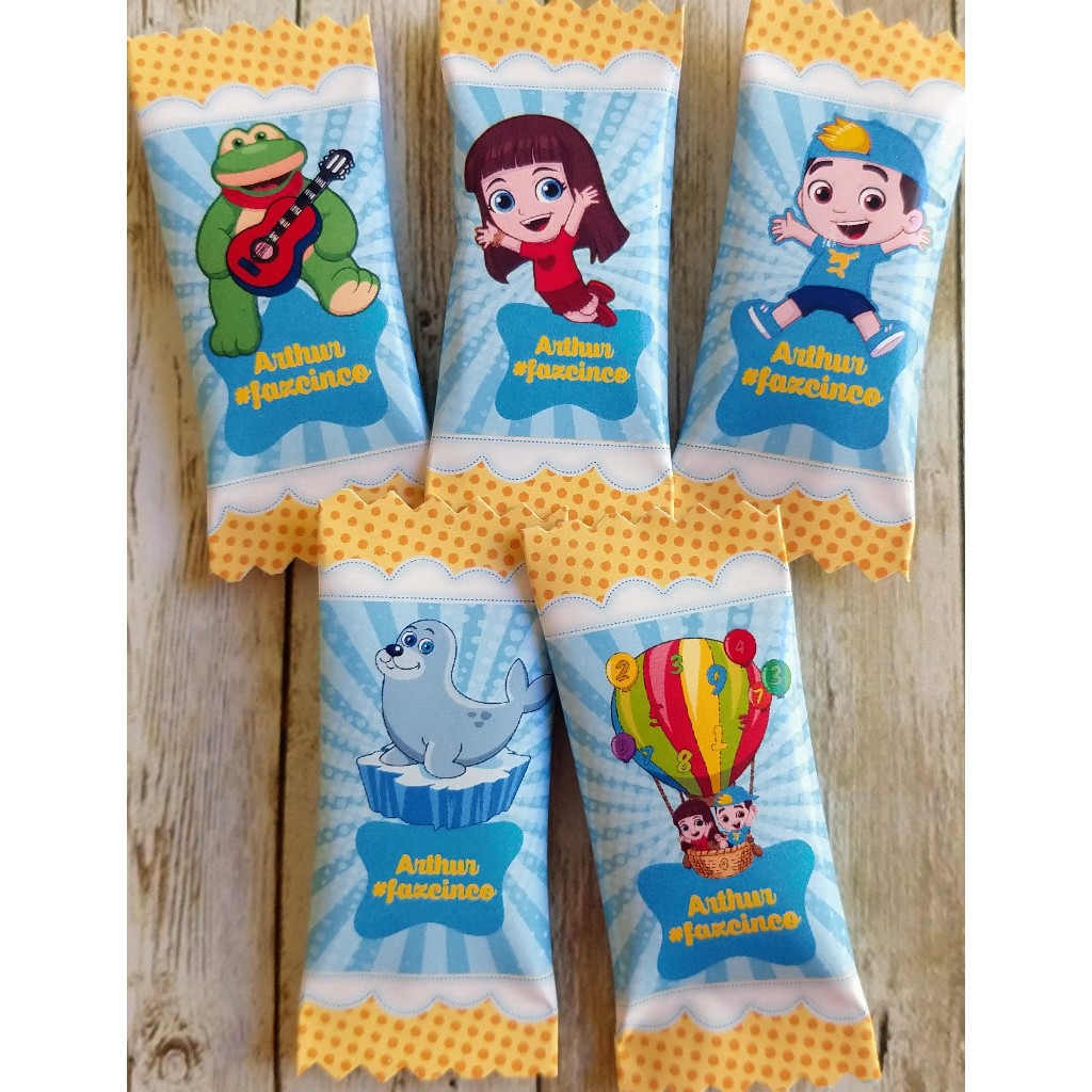 50 bala personalizada para festa infantil lembrancinhas Lucas Neto