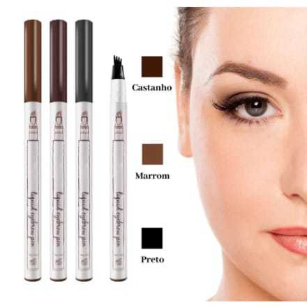 Caneta Fio a Fio Delineadora Para Barbas e Sobrancelhas Microblading 3D Longa Duração - T&G Tango