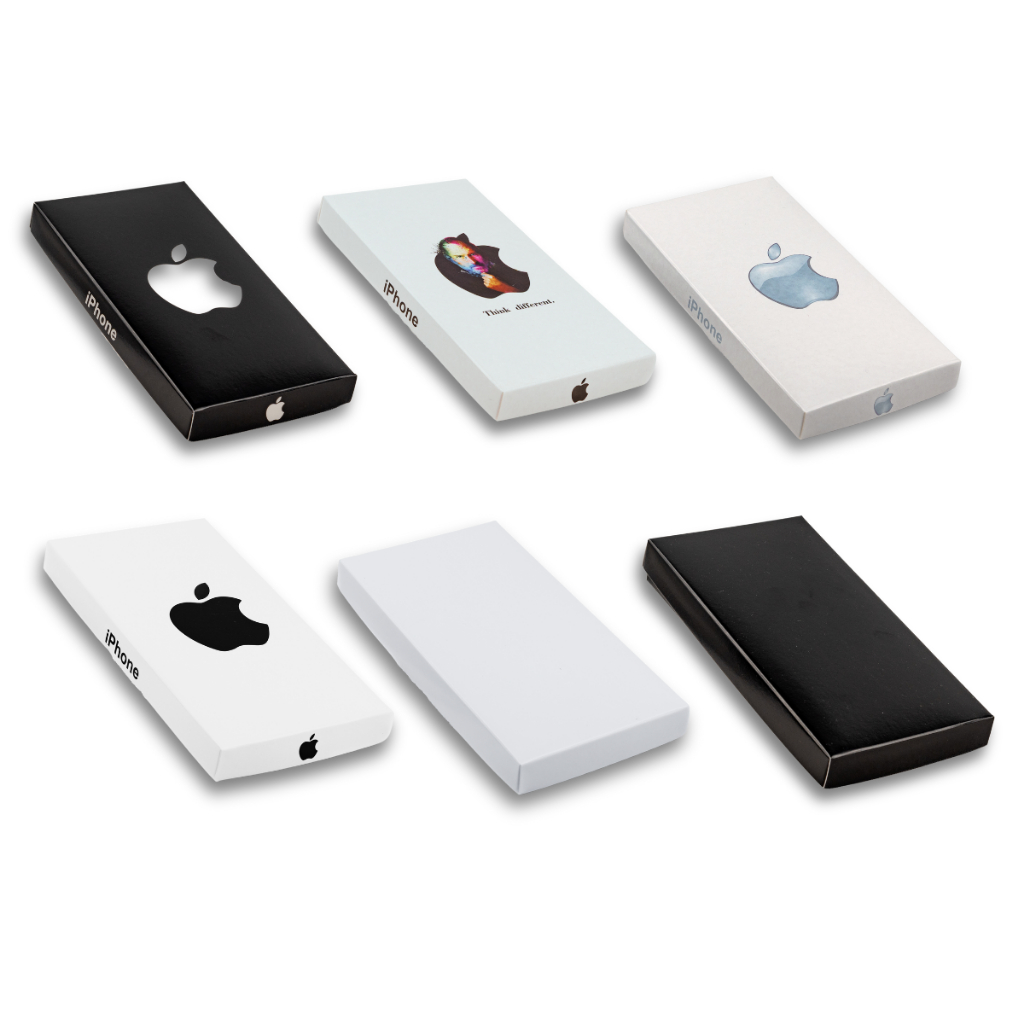 24 Caixa Preta Pequena Para Celular iPhone Com Espuma Luxo