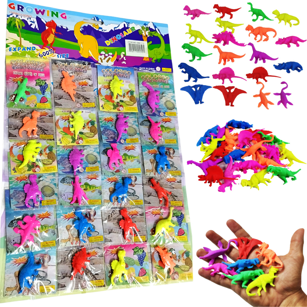 Dinossauro/frutos do mar Cresce Na Água Animal Em Gel Bichinho Expande Na Água，kit 24 pacotinho