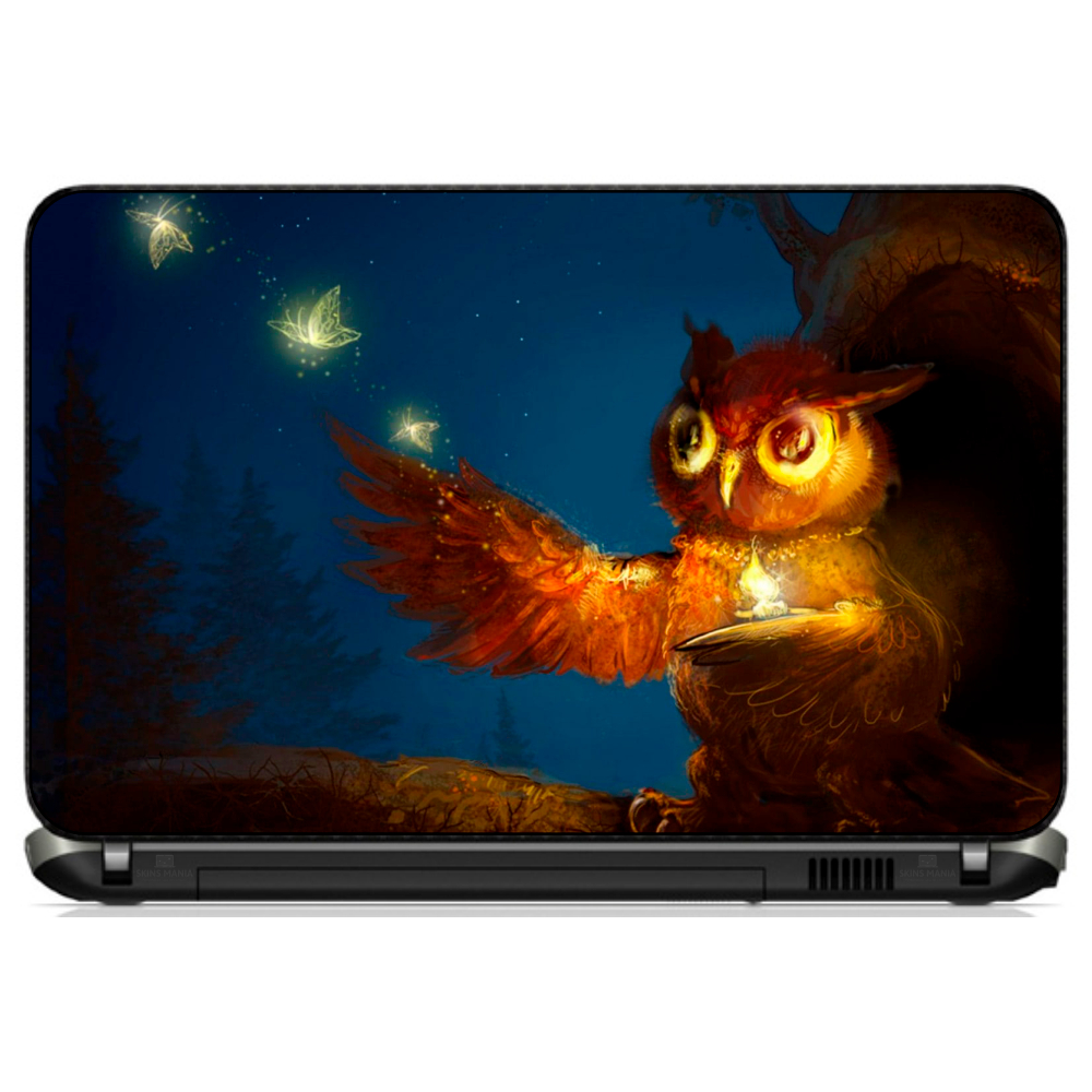 Adesivo Personalizado Skin Pelicula Notebook Macbook Tablet Coruja [ 35 ] Ave Rapina Professor Noite