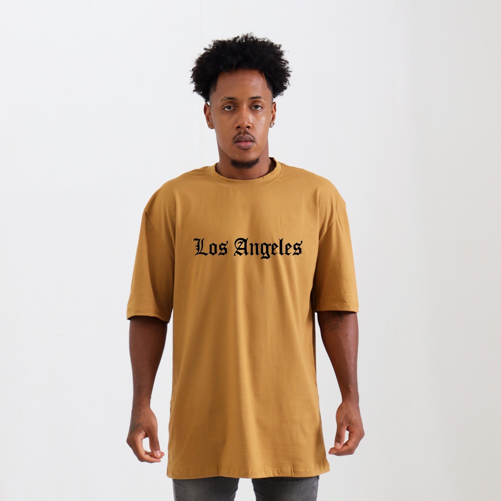 Camiseta Oversized Masculina Los Angeles Camiseta Streetwear