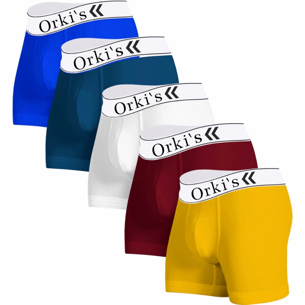 Kit 5 Cuecas  Boxer Microfibra Adulto