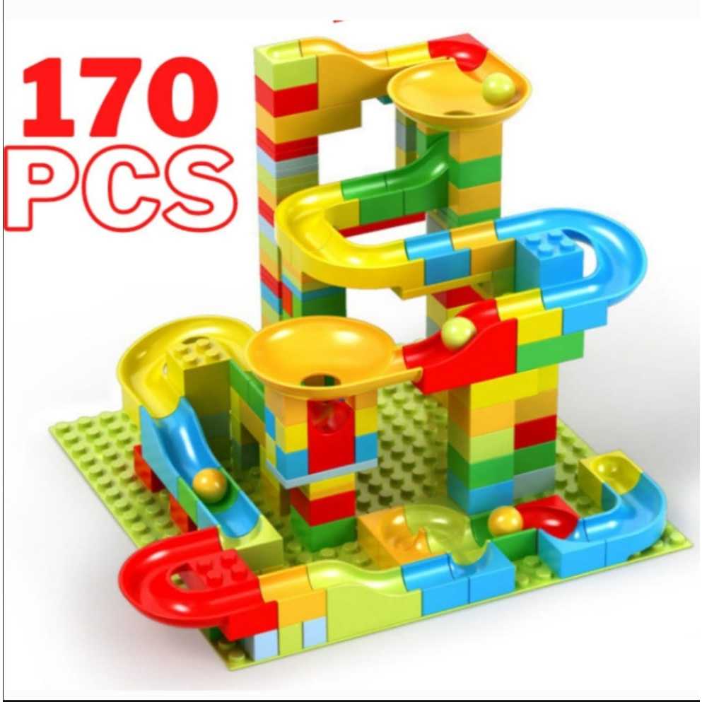 Pista De Bolinhas Circuito Brinquedo Blocos De Montar