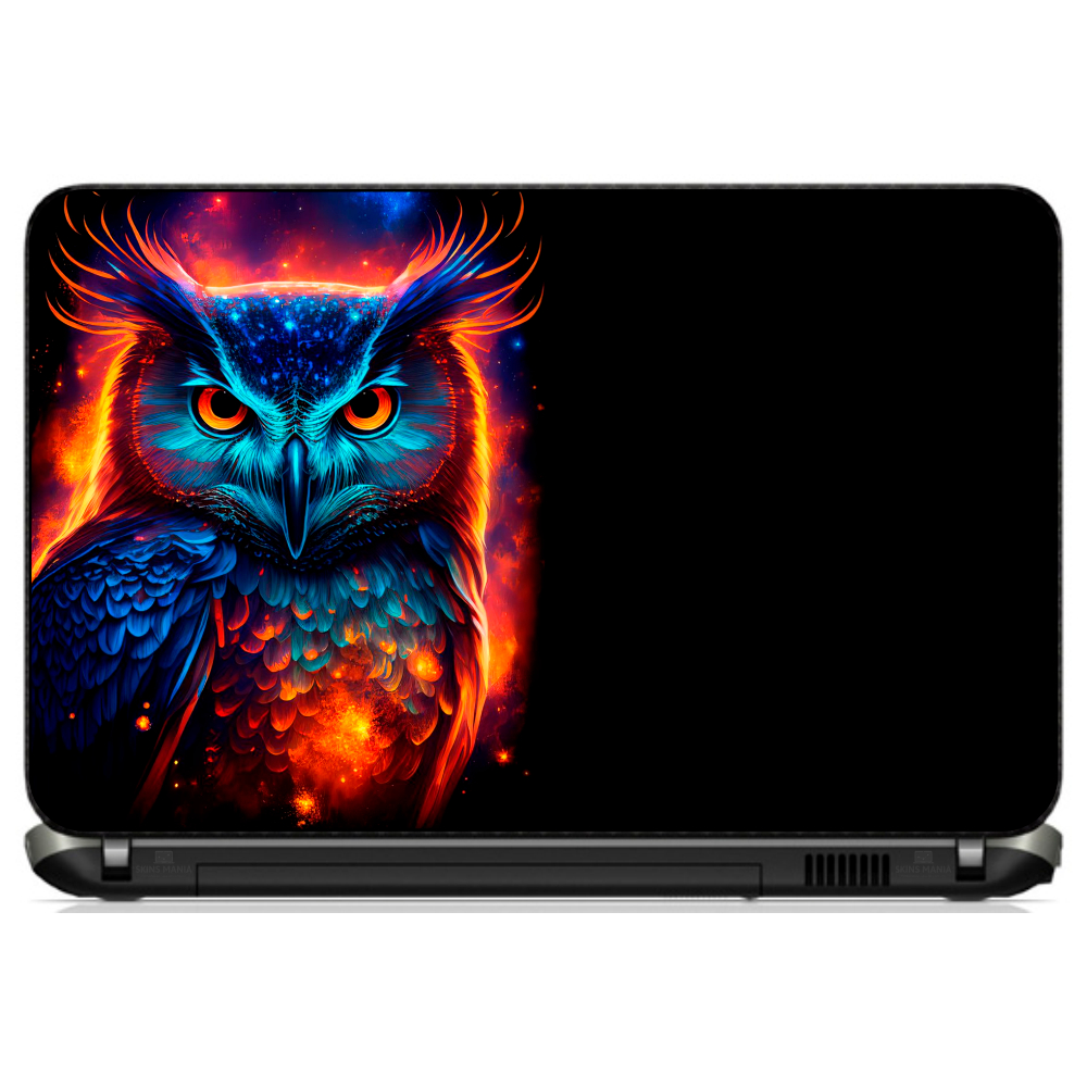 Adesivo Personalizado Skin Pelicula Notebook Macbook Tablet Coruja [ 79 ] Ave Rapina Professor Noite