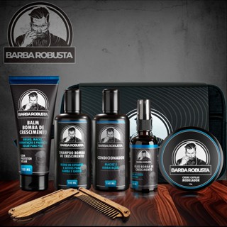 Kit De Shampoo Condicionador Balm Óleo Cera Pente Necessaire