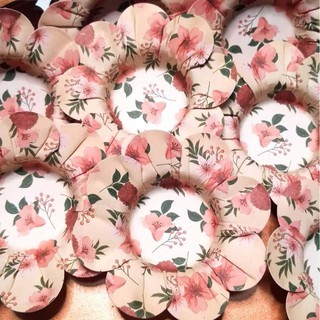 50 Forminhas Para Doces Modelo Margaridinha Floral JuFiori