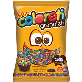 Granuleti 250g. Para Brigadeiros. Confeito/Brigadeiro/confete/mm/Disquete/festa/Micro.